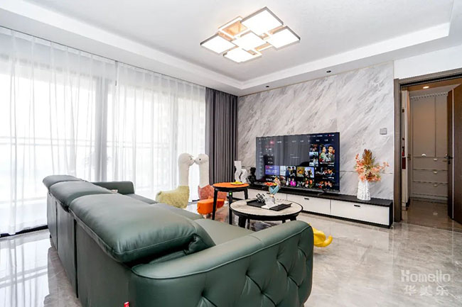 136㎡四居，實(shí)用軟裝搭配，靈活的起居動(dòng)線，打造元素豐富的生活